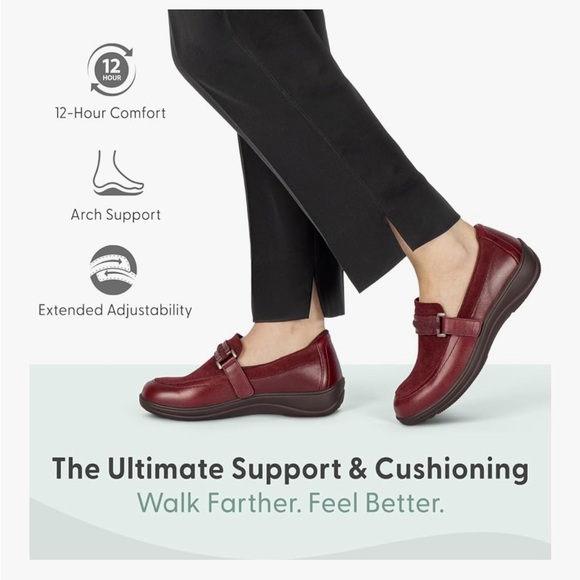 Orthofeet Women's Orthopedic Leather Chelsea Loafer size 8.5 D wide - Picture 2 of 10